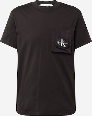 T-Shirt Calvin Klein Jeans en noir : devant