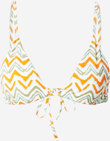 MYLAVIE Triangle Bikini top in Mixed colours: front