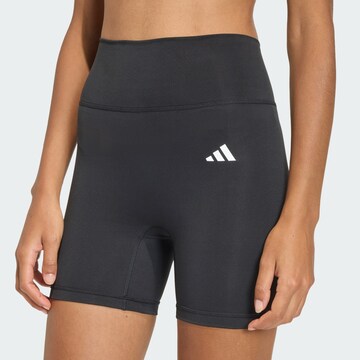ADIDAS PERFORMANCE Skinny Sportbroek 'Optime Essentials' in Zwart