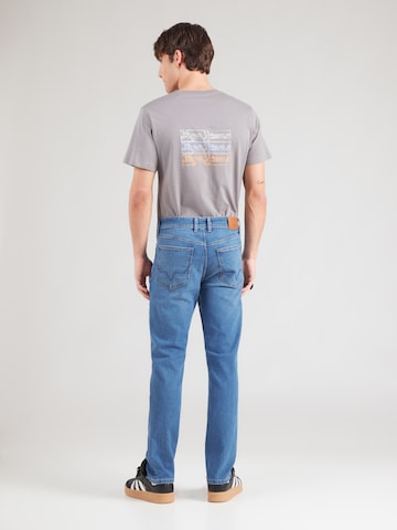 Pepe Jeans Úzky strih Džínsy 'HATCH' - Modrá: zadná strana