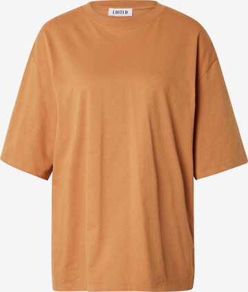 EDITED Shirt 'Xia' in Bruin: voorkant