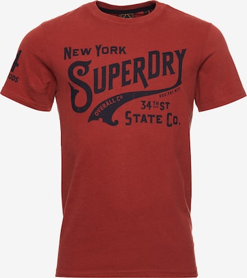 Superdry T-Shirt in Rot: predná strana