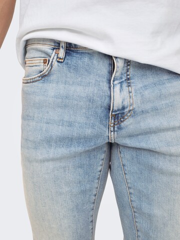 Only & Sons Slimfit Τζιν 'ONSLOOM' σε μπλε