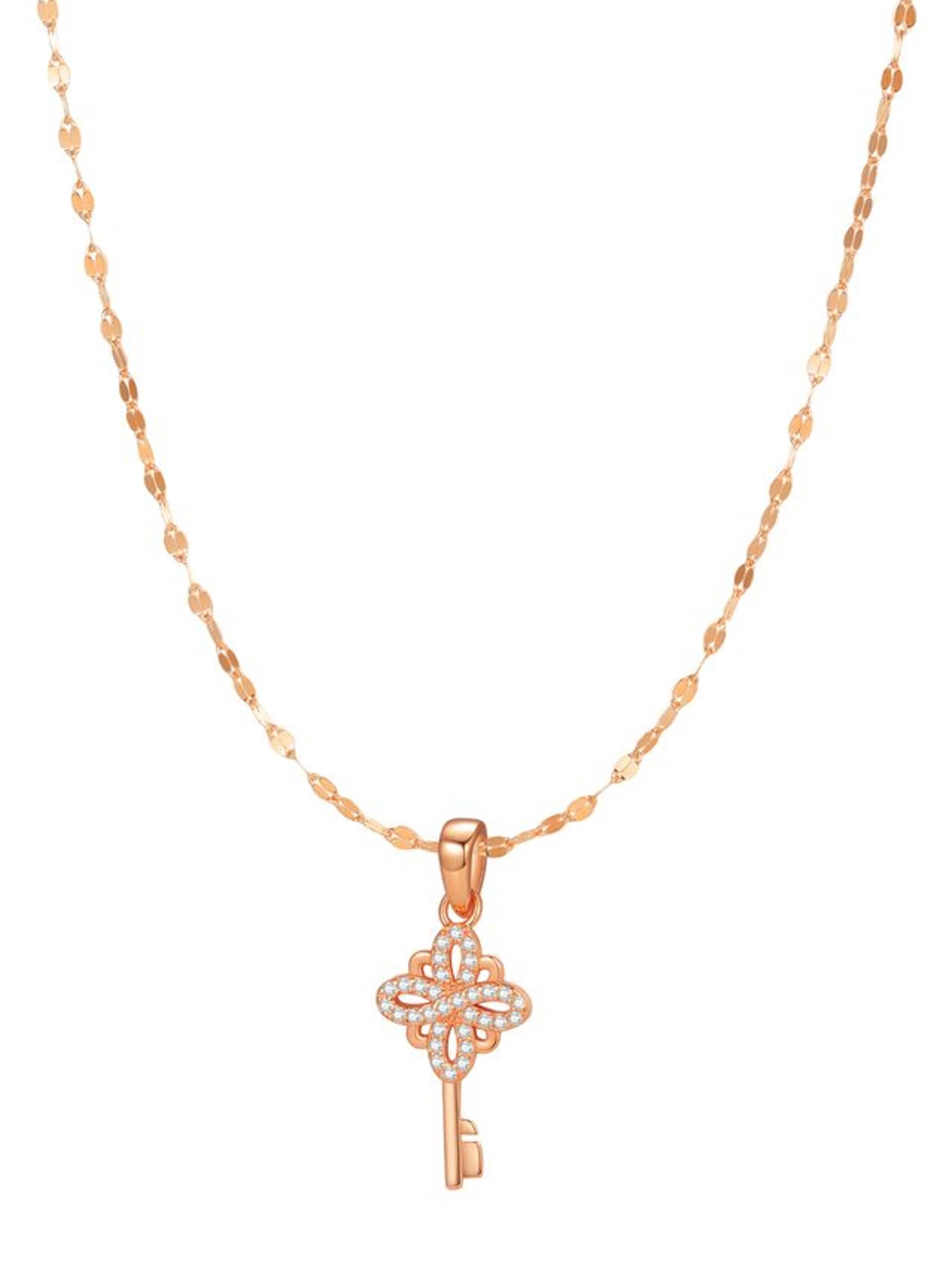 Hey Happiness Cadena 'New Beginnings' en oro rosa, Vista del producto