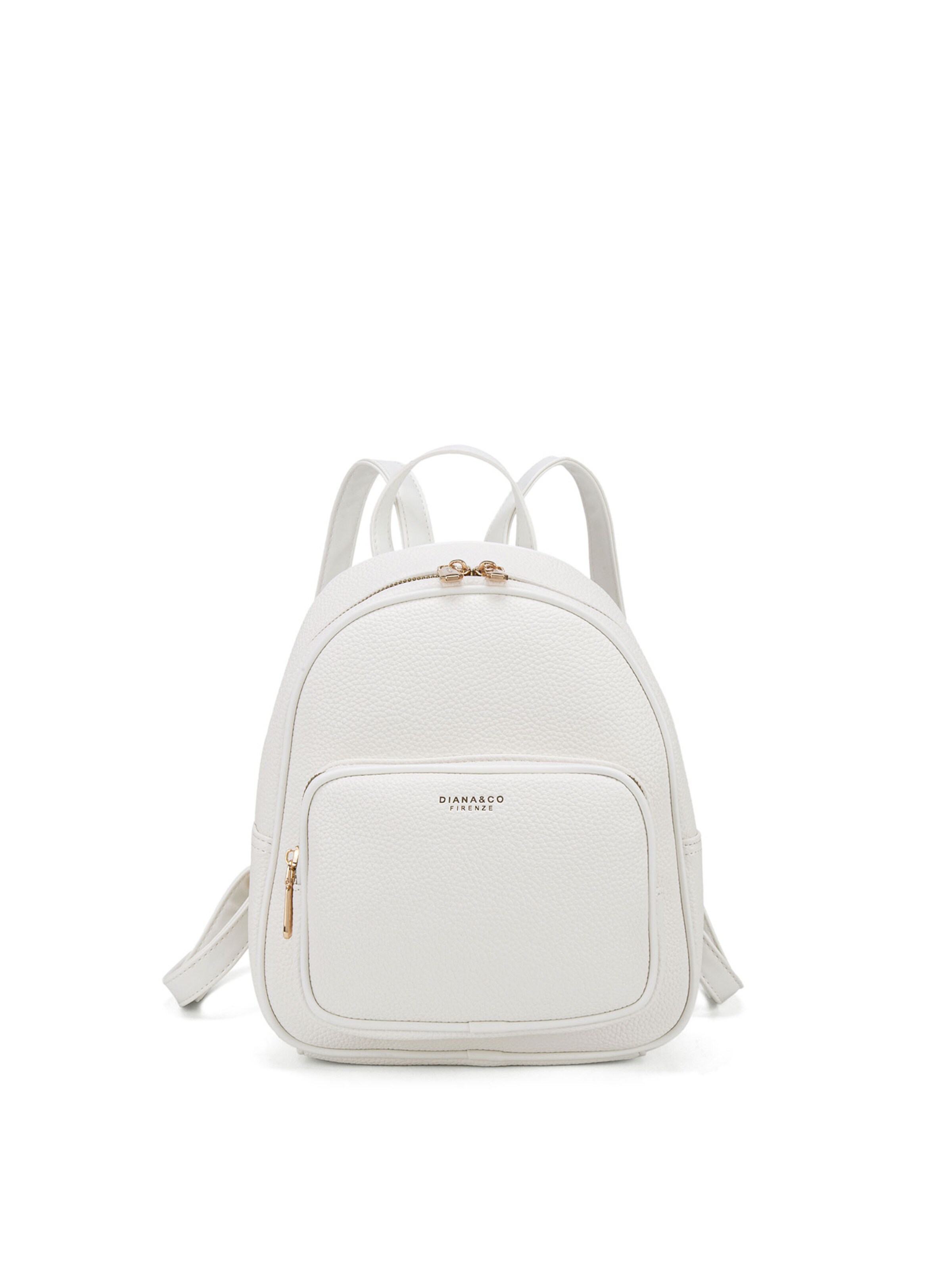 Zaino 'Zaino Donna Vegan Leather con Zip e Tasche Organizzate - Diana & Co' di Diana&Co. in bianco