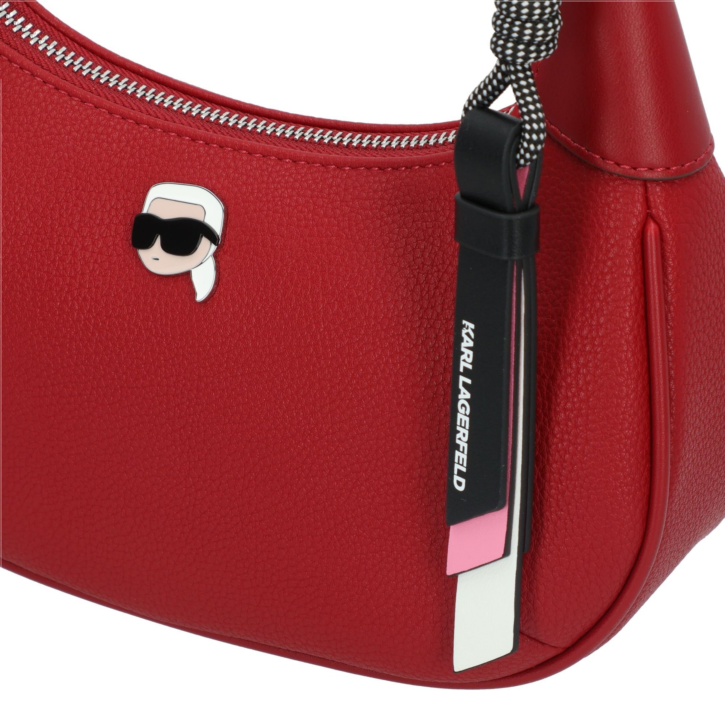 Borsa a spalla 'Ikon' di Karl Lagerfeld in rosso
