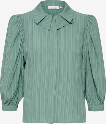 KAREN BY SIMONSEN Blouse 'Frosty' in Groen: voorkant