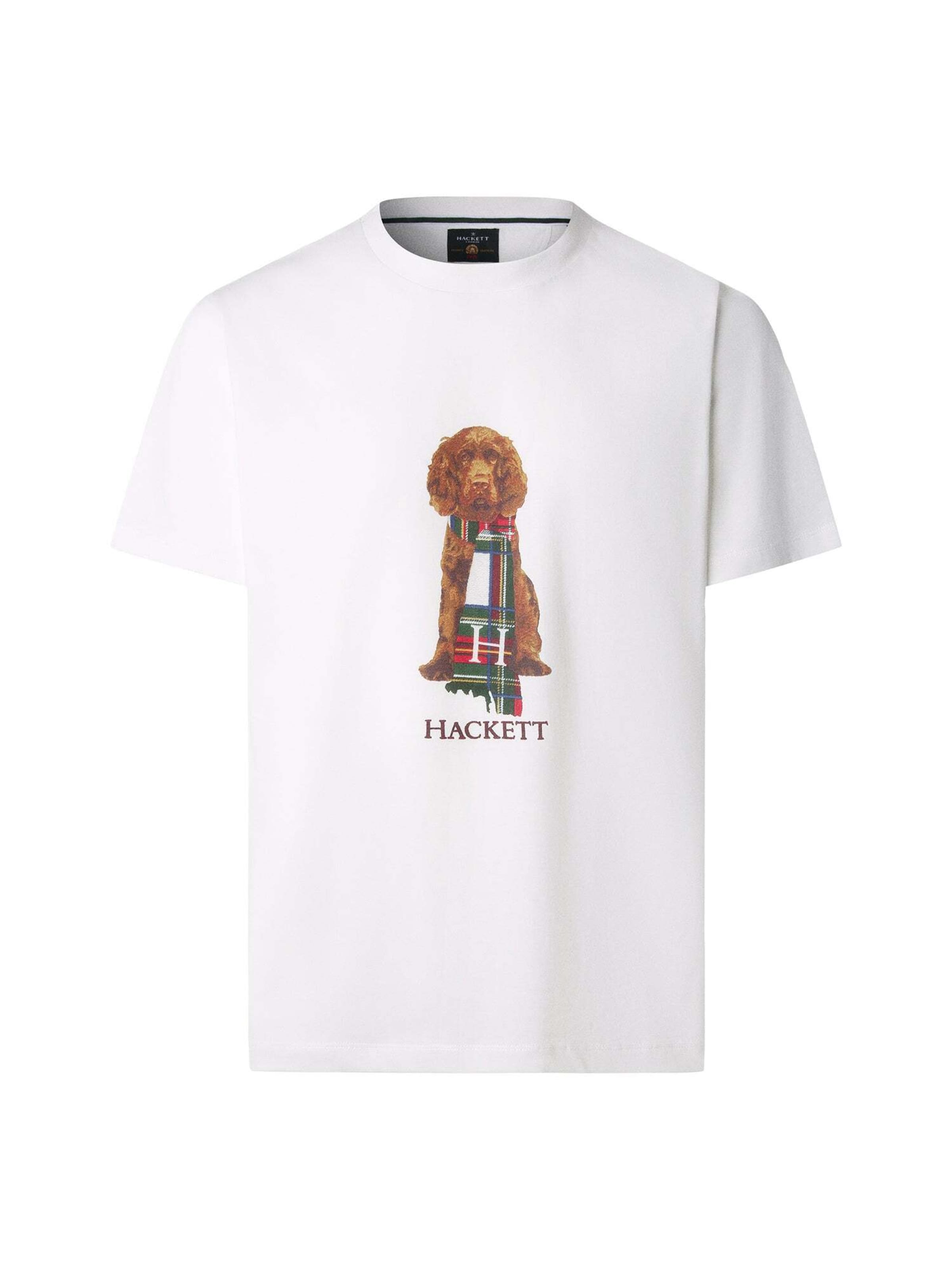 Maglietta 'Heritage Happy' di Hackett London in bianco: frontale