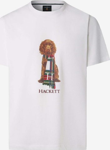 Maglietta 'Heritage Happy' di Hackett London in bianco: frontale