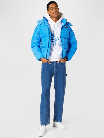 Tommy Jeans Zimní bunda 'Alaska' – modrá