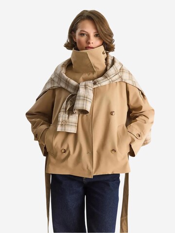 Bianco Lucci Mantel in Braun