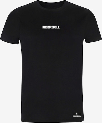 Rheinrebell Shirt in Black: front