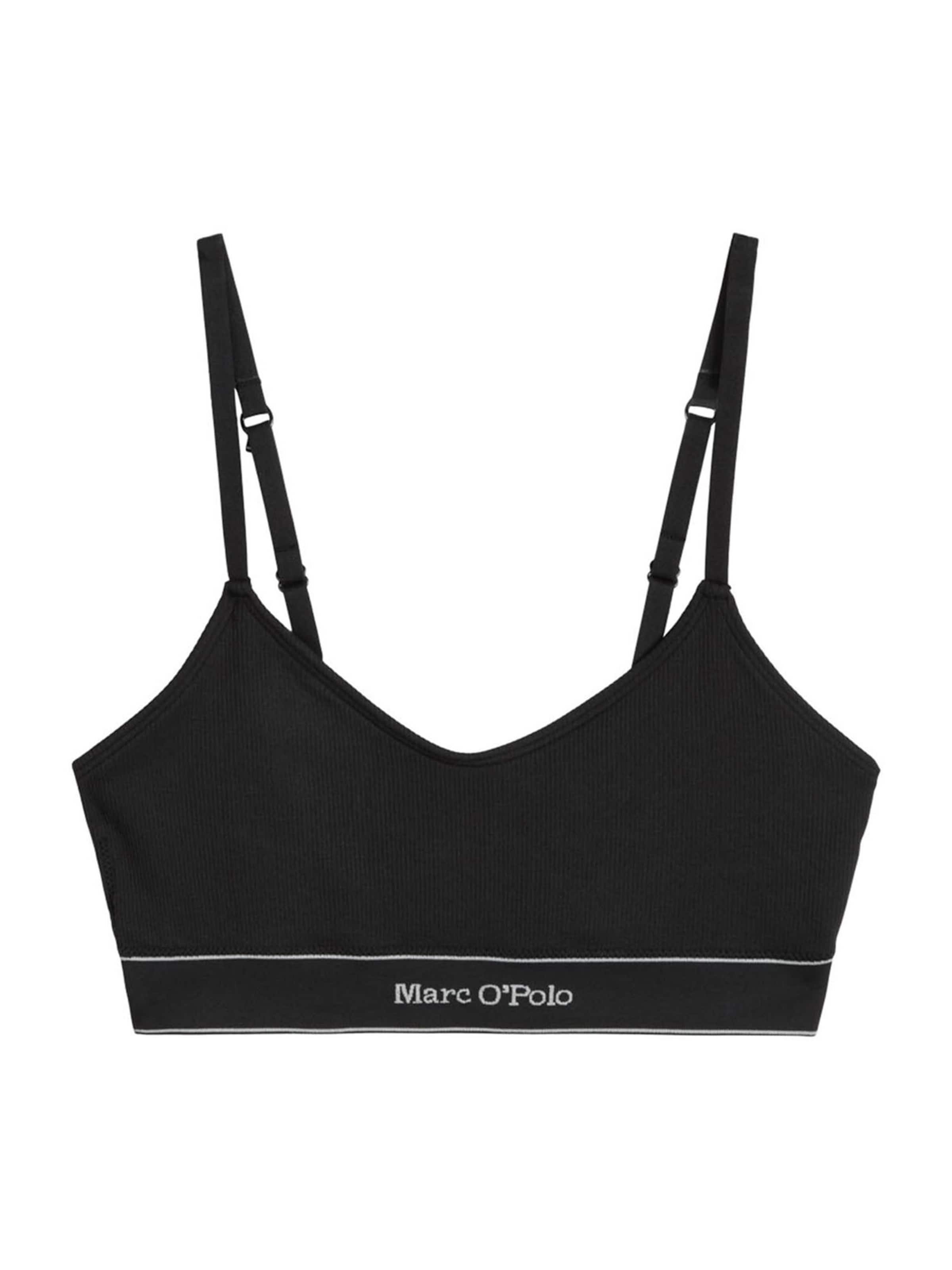 Marc O'Polo T-shirt BH ' New Seamless ' in Zwart: voorkant