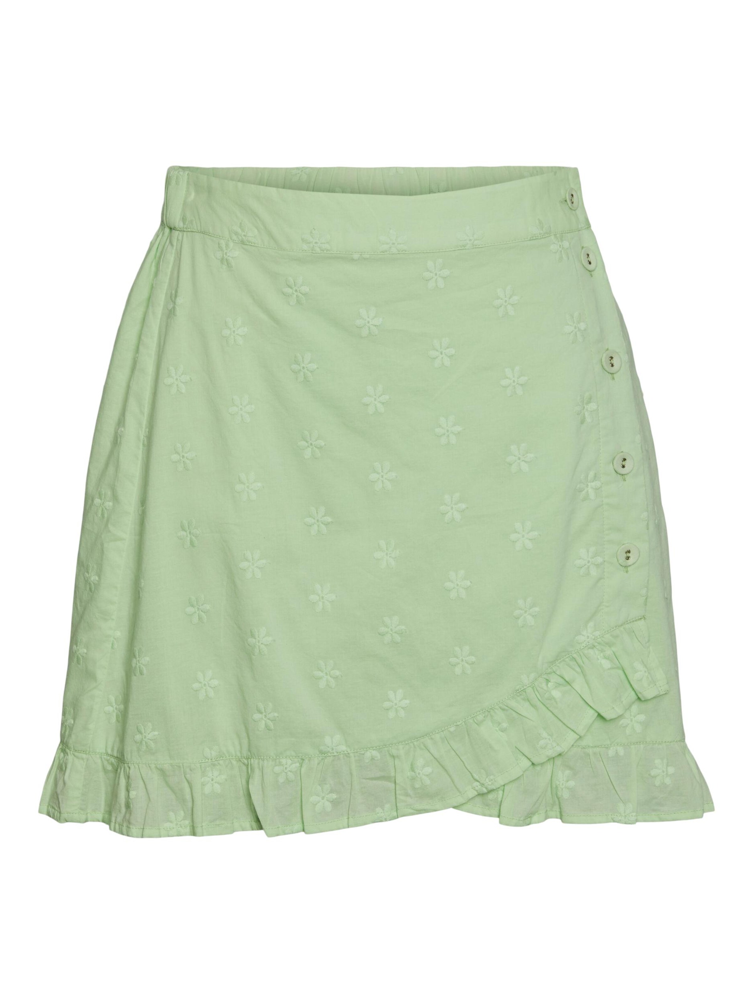 PIECES Skirt 'Lavine' in Green: front