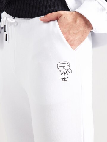 Effilé Pantalon Karl Lagerfeld en blanc