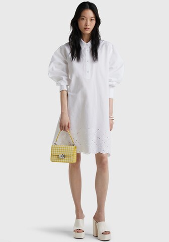 UNITED COLORS OF BENETTON Shirt Dress in White