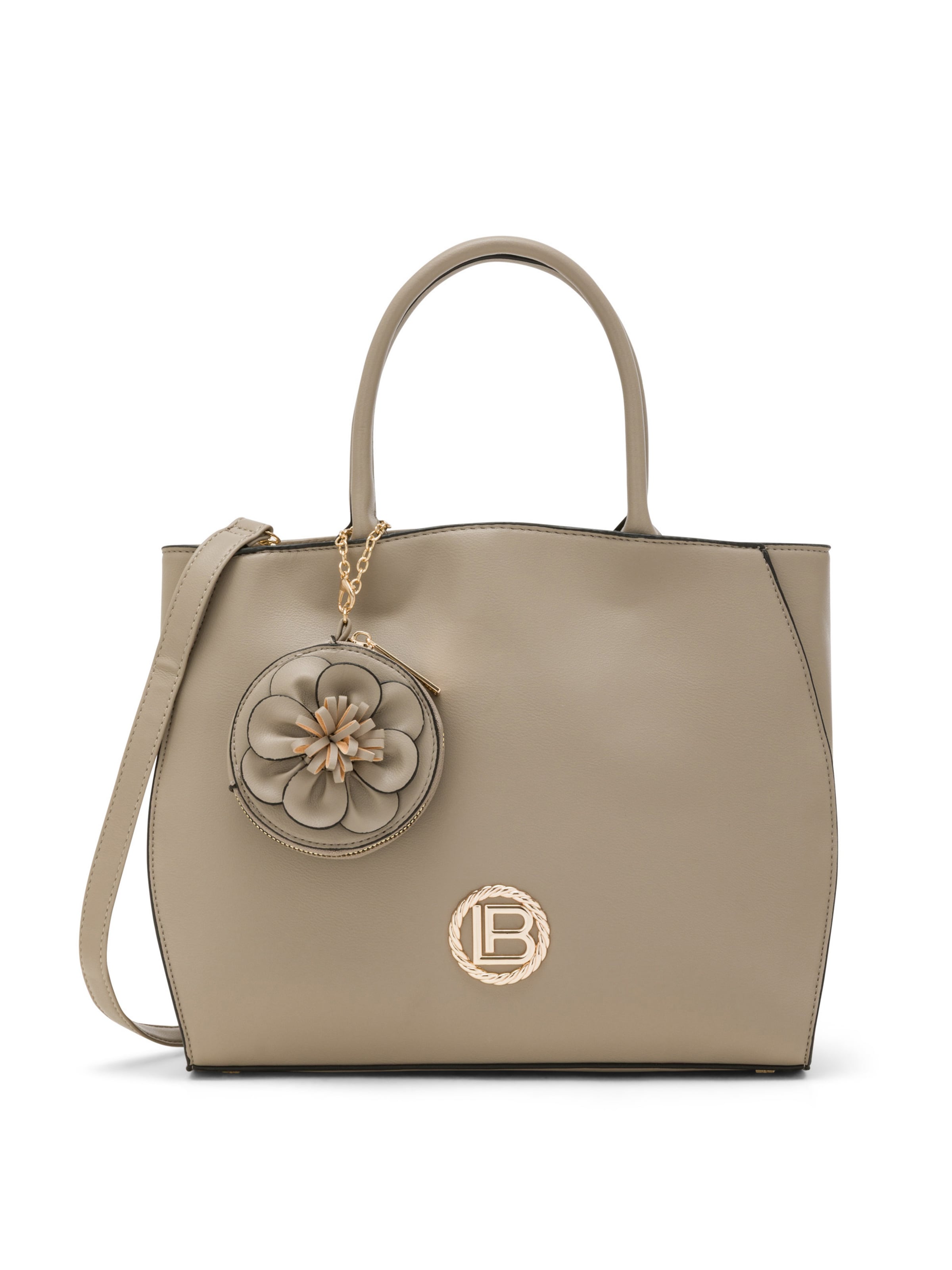 Borsa a mano 'Dausette 1' di Laura Biagiotti in beige: frontale