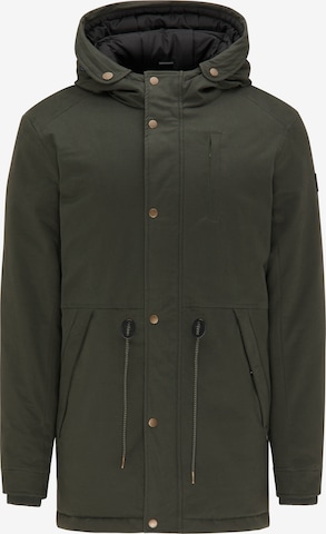 Petrol Industries Winter Parka in Green: front