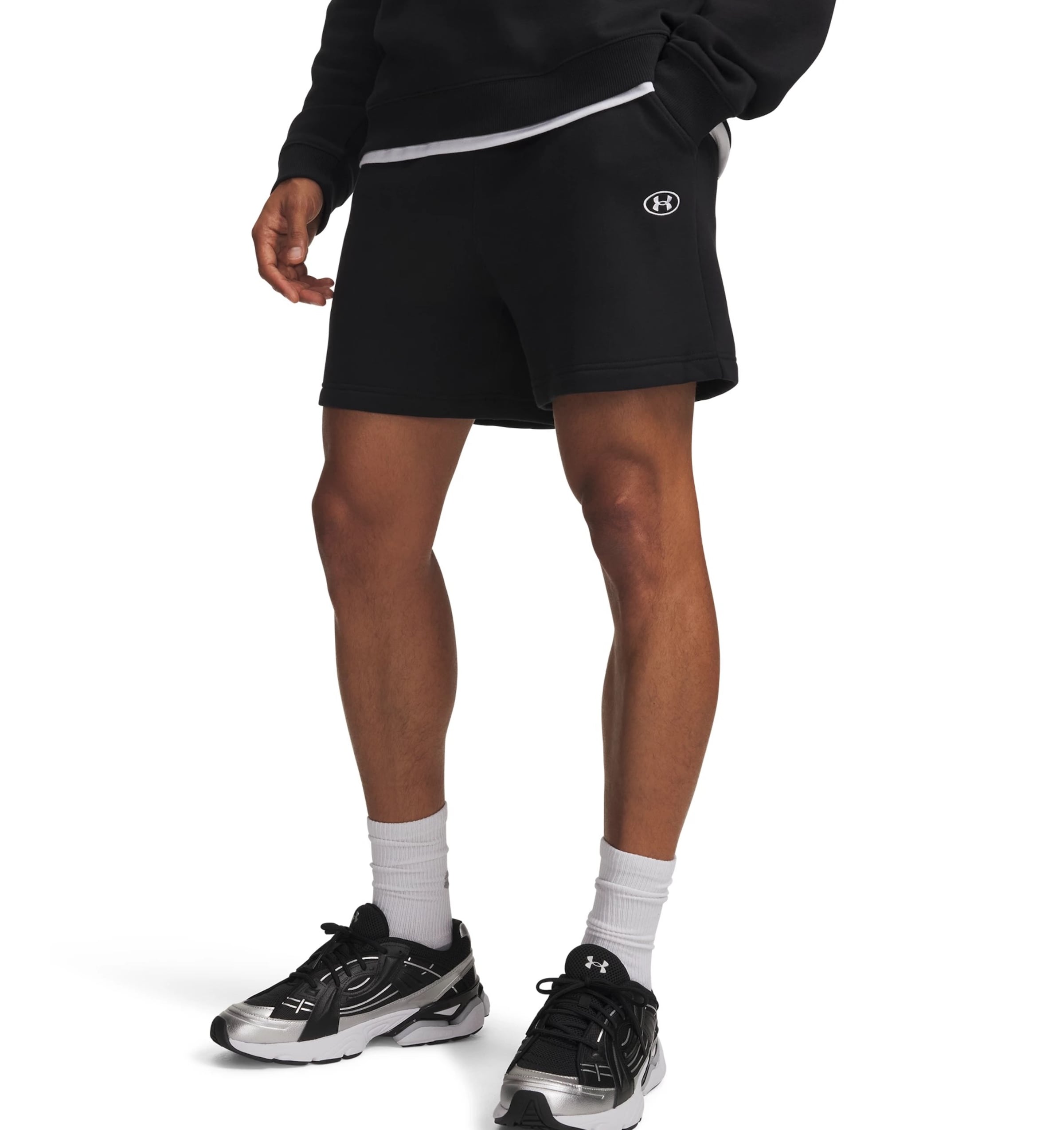 UNDER ARMOUR Regular Sportbroek 'Rival' in Zwart: voorkant