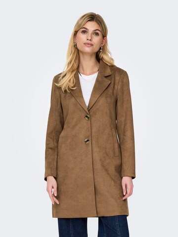 ONLY Between-seasons coat 'DIANE' in Brown: front
