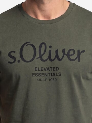 s.Oliver Shirt 'Basic'‌ in Grün