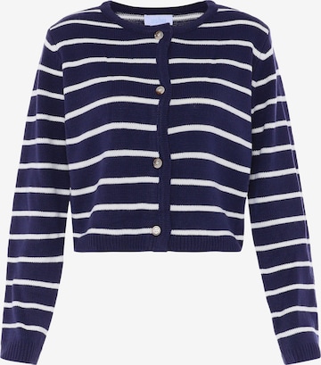 Cardigan usha BLUE LABEL en bleu : devant