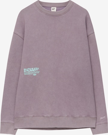 Pull&Bear Sweatshirt in Lila: predná strana