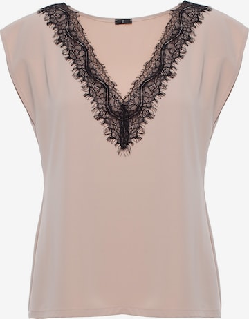 Stylove - Blusa en beige: frente