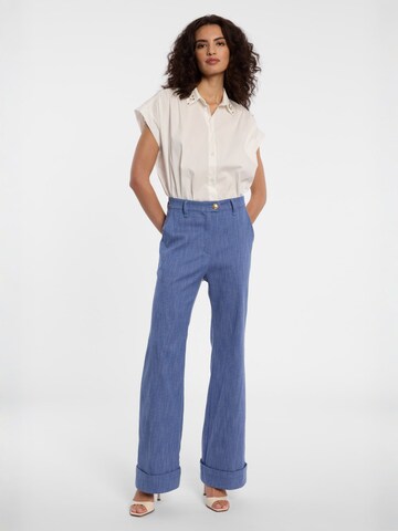 Ana Alcazar Regular Hose 'Doari' in Blau