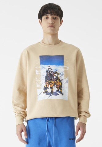 9N1M SENSE Sweatshirt in Beige: Vorderseite