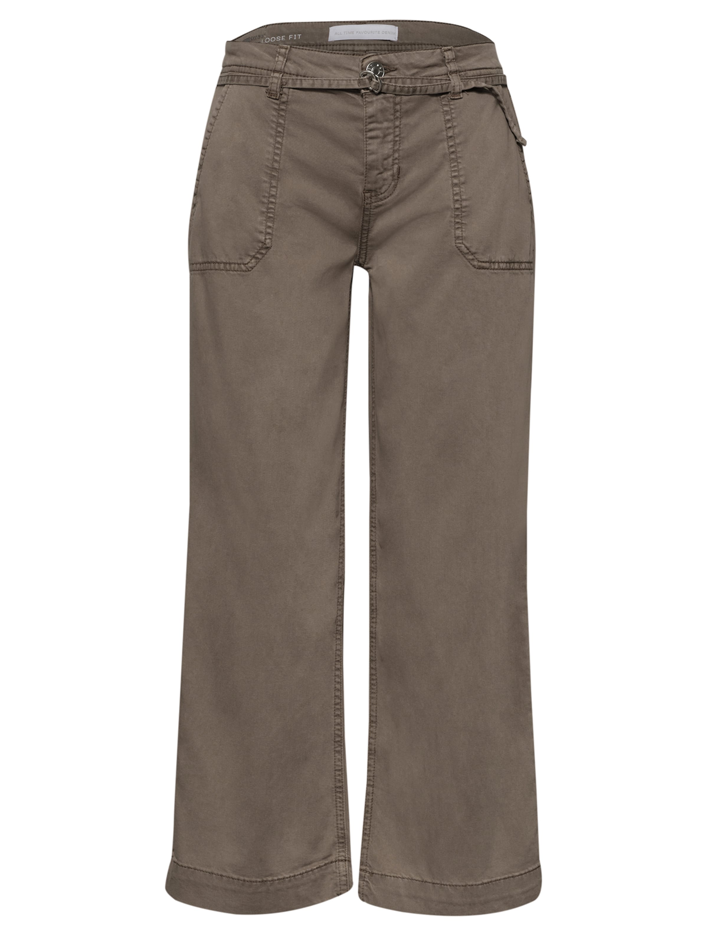 STREET ONE Широкий Джинсы 'Emee' в Коричневый: спереди