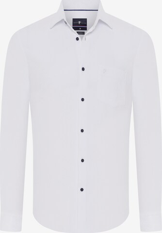 Coupe regular Chemise 'MAXIMILLIAN' DENIM CULTURE en blanc : devant