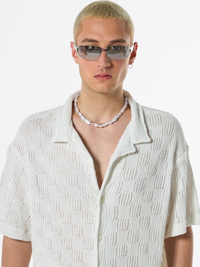 VAMOS CLO Button Up Shirt 'Cowslip' in White, Item view