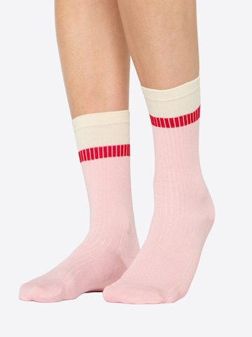 Nur Die Socks ' Soft Modal Ripp ' in Beige: front