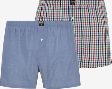 Charles Colby 2er Pack Boxershorts ' Lord Manus ' in Blau: predná strana