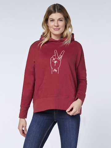 Oklahoma Jeans Sweatshirt in Rot: predná strana
