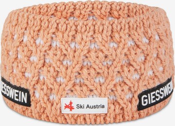 GIESSWEIN Athletic Headband 'Adelboden' in Orange: front