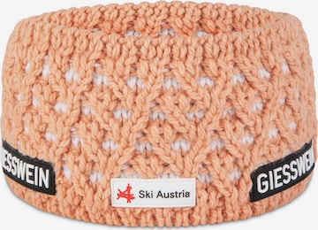 GIESSWEIN Sports headband 'Adelboden' in Orange: front