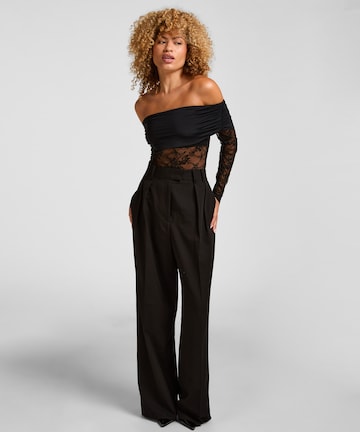 Hunkemöller Shirt bodysuit in Black