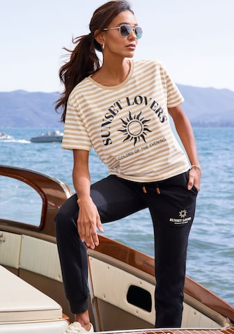 H.I.S Tapered Hose in Schwarz