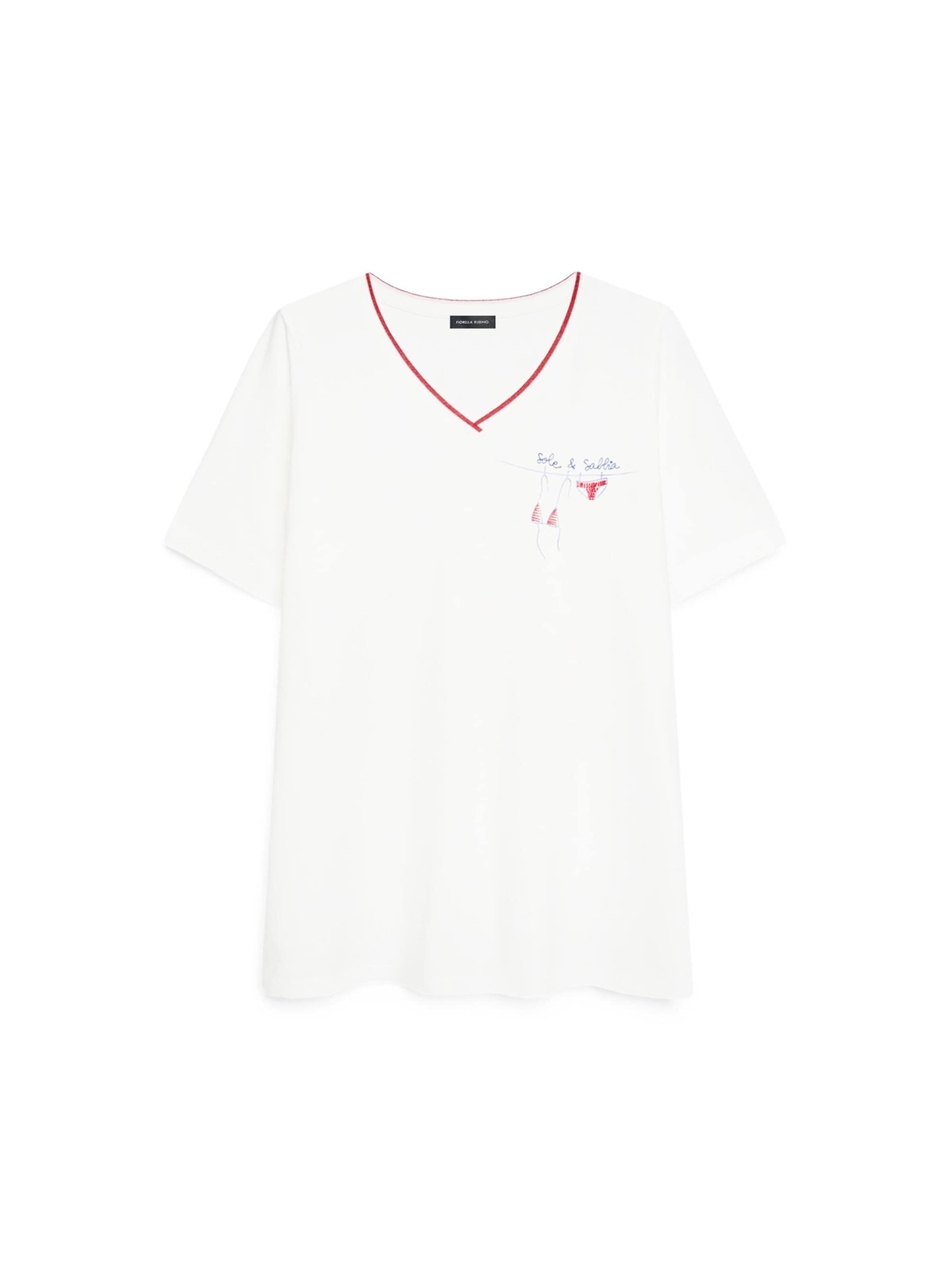 Fiorella Rubino - Camiseta en blanco: frente
