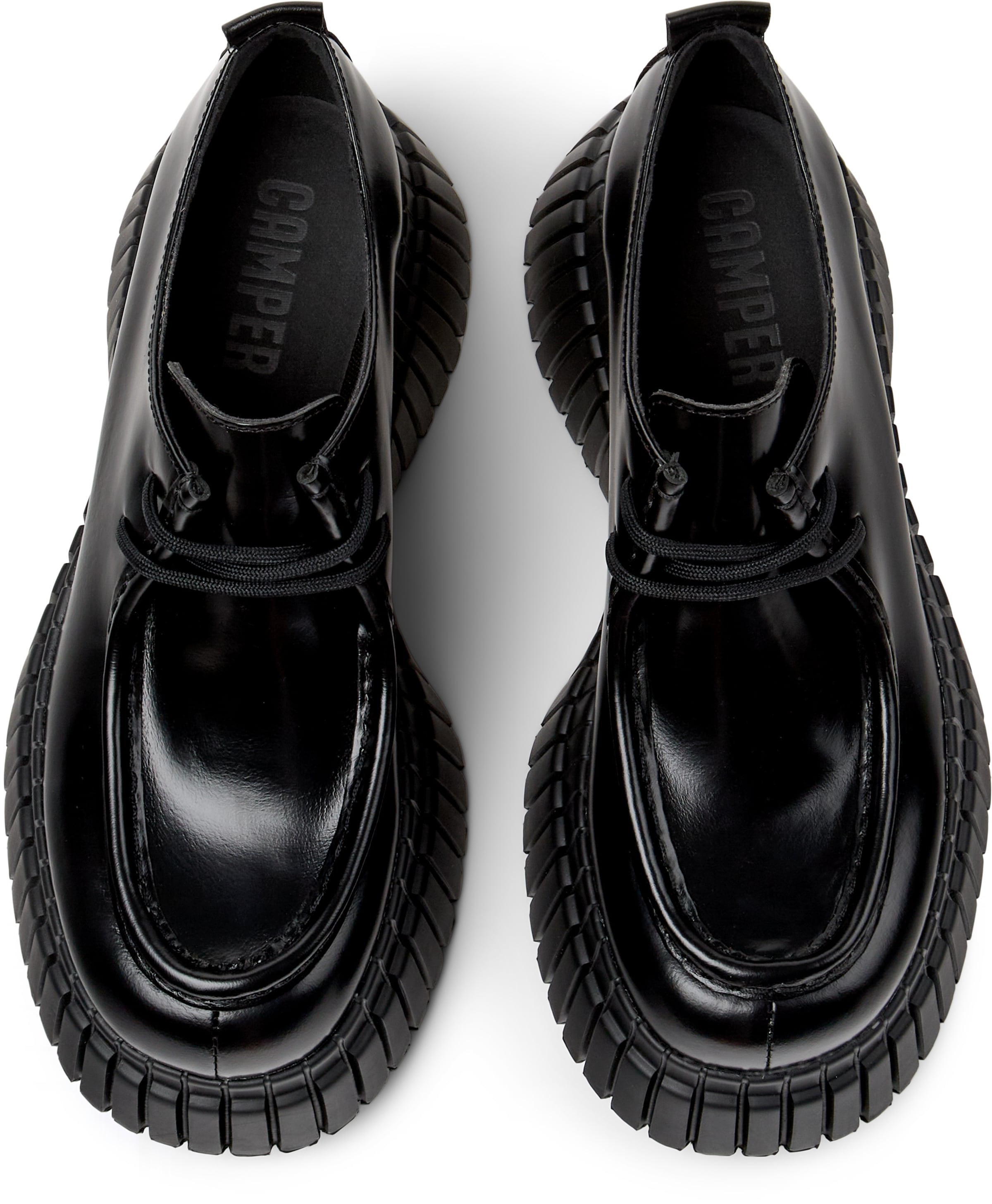 Scarpa stringata 'Bcn' di CAMPER in nero