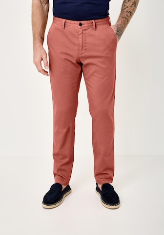 REDPOINT Regular Chino Pants in Orange: front