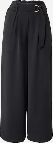 ABOUT YOU Pleat-Front Pants 'Gina' in Black: front