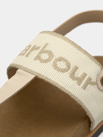 Barbour - Chinelos de dedo 'Lumley' em bege