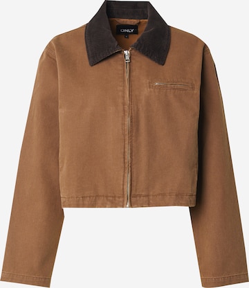ONLY Демисезонная куртка 'ONLCAVA' в Коричневый: спереди