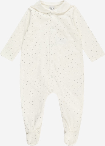 KNOT Dungarees 'Alan' in White: front