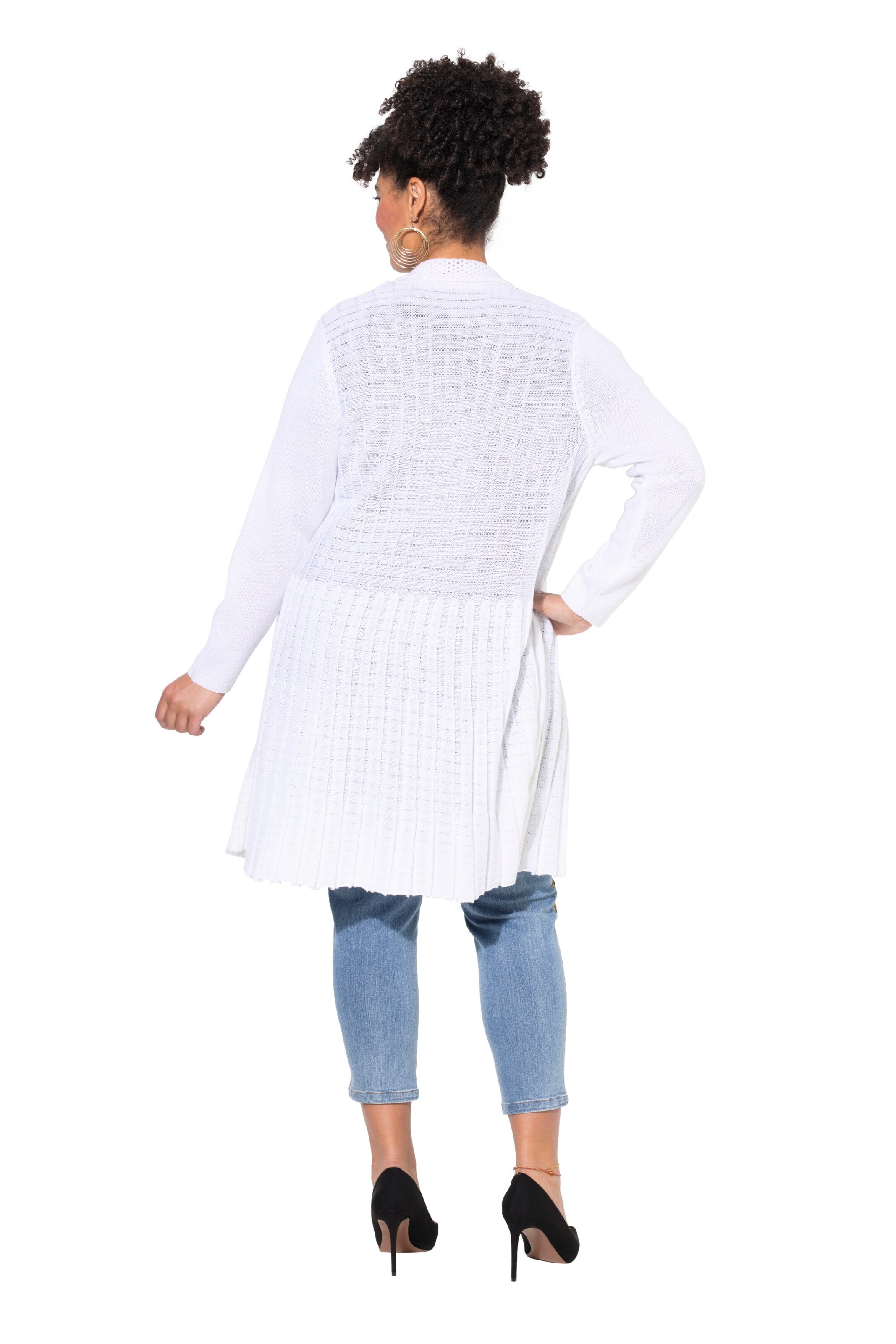 MIAMODA Gebreid vest in Wit