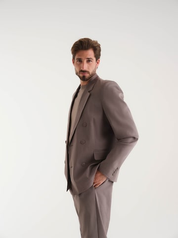 Coupe regular Veste de costume 'Ali' ABOUT YOU x Kevin Trapp en gris