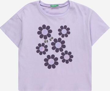 UNITED COLORS OF BENETTON T-shirt i lila: framsida